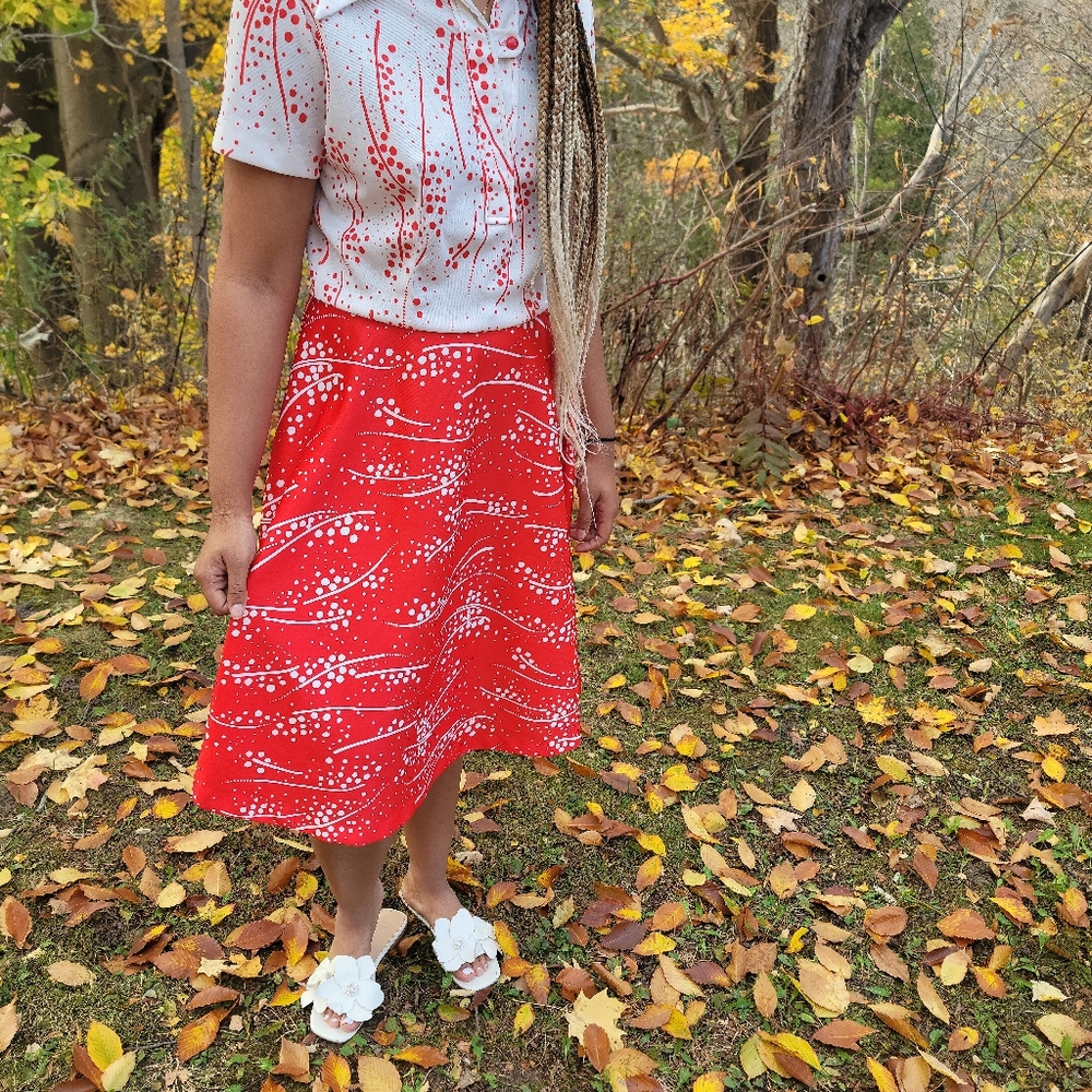 1970s Sears Polka Dot Dress